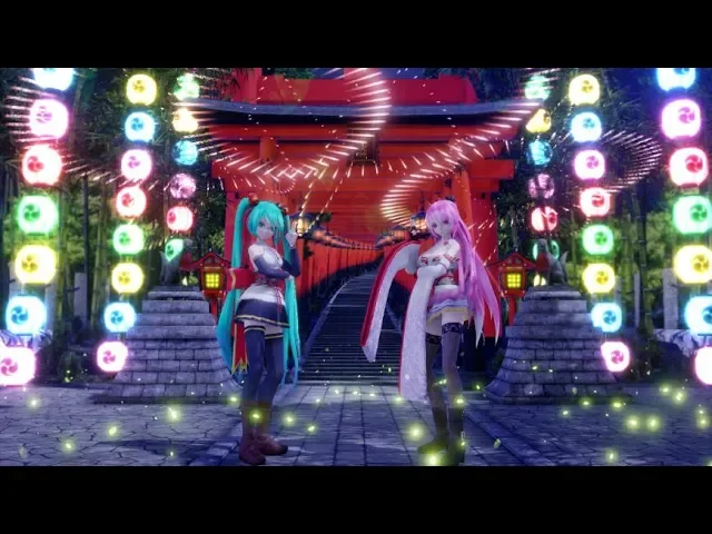 【mmd】「宵々古今/宵宵古今/yoiyoi kokon」《tda miku、luka blooming flower》